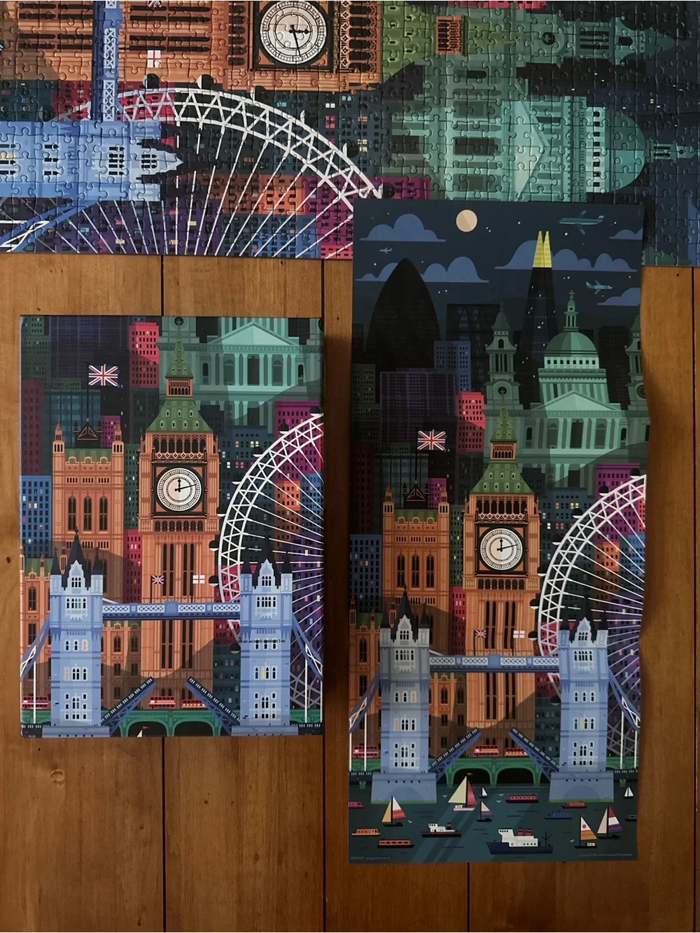 Set of 2 Destination Puzzles “London” and “Monument Valley”